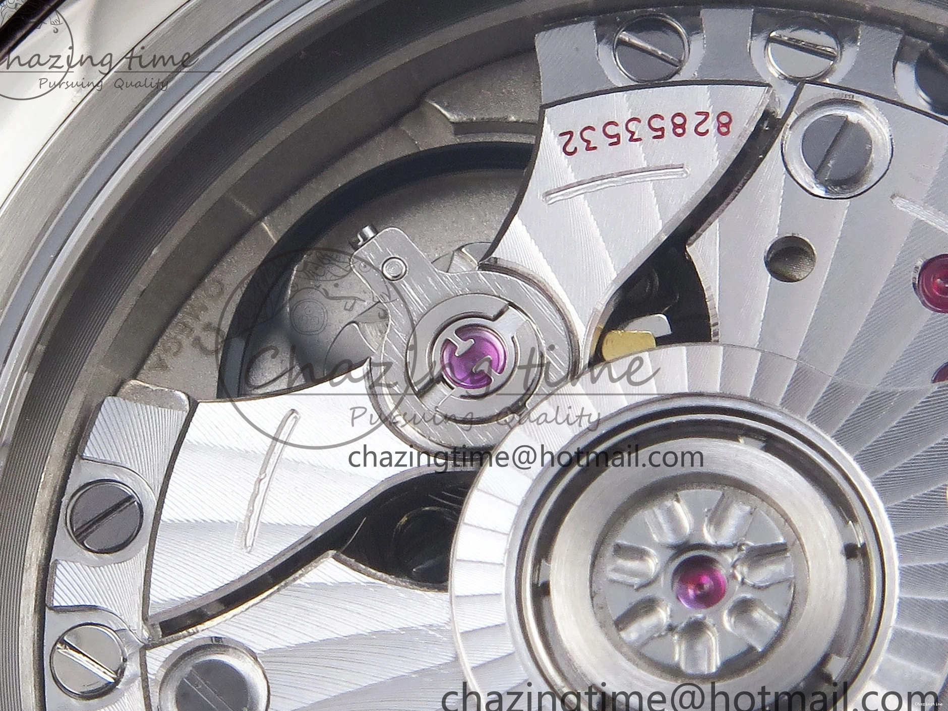 0421 AllSeason De Ville Power Reserve SS MKF 1:1 Best Edition Pink Dial on Black Leather Strap 7738